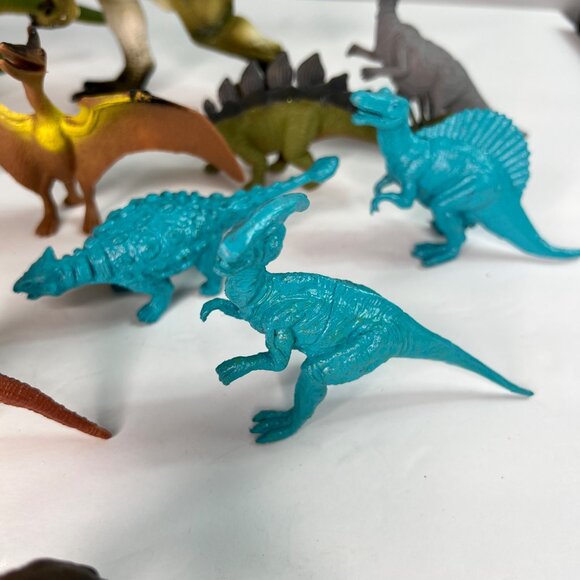 13-Piece Dinosaur Plastic Toy Figure Set Assorted Types of Dinosaurs - Picture 3 of 13